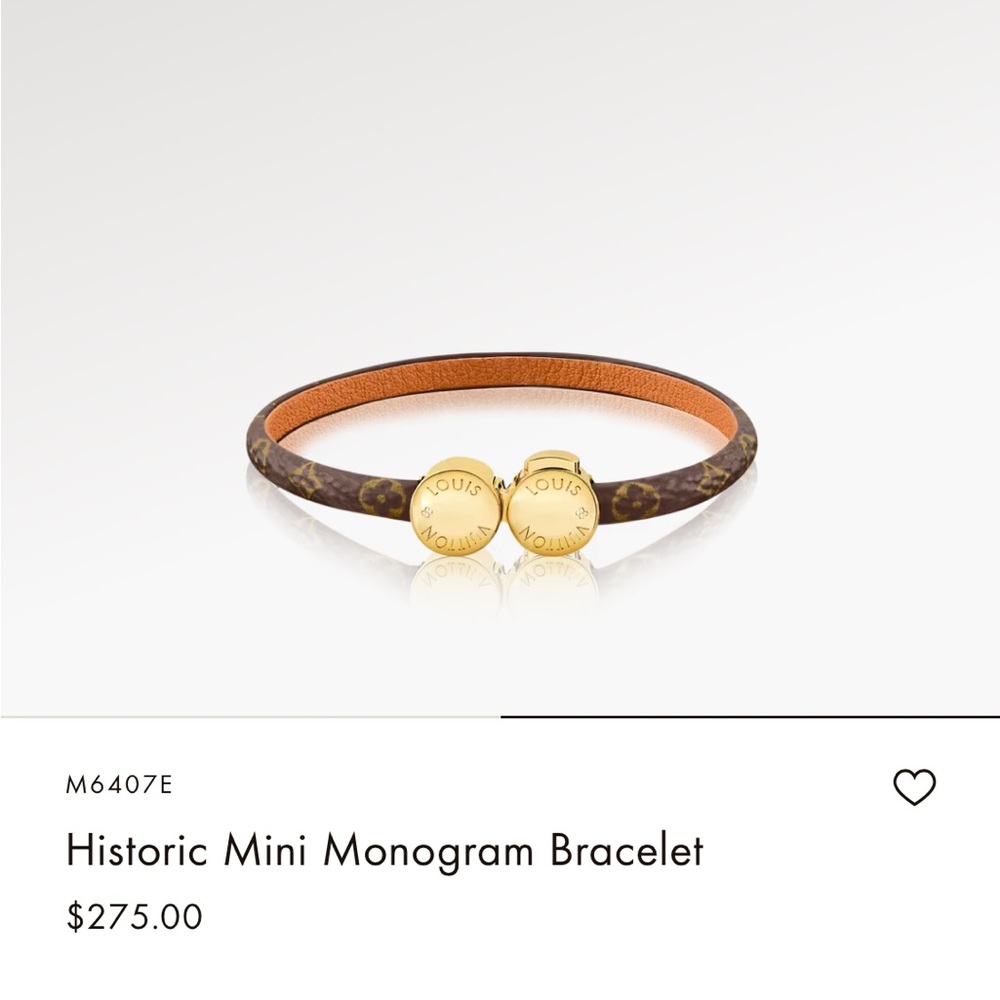 Louis Vuitton Black and Gold Bracelet - Picture 2 of 7
